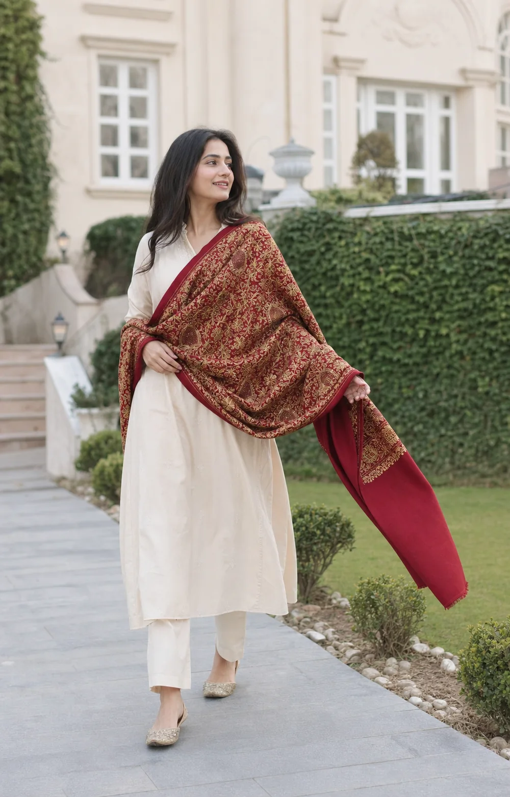 Pashmira shawl styling