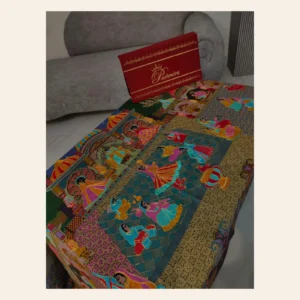 Katha Multicolour Panel Shawl alternate view