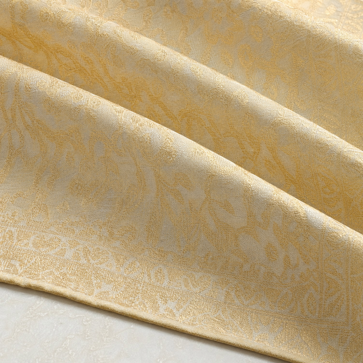 Ivory Noor Jacquard Shawl gallery image 4