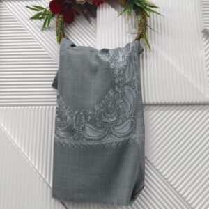 Slate Tonal Paisley Shawl alternate view